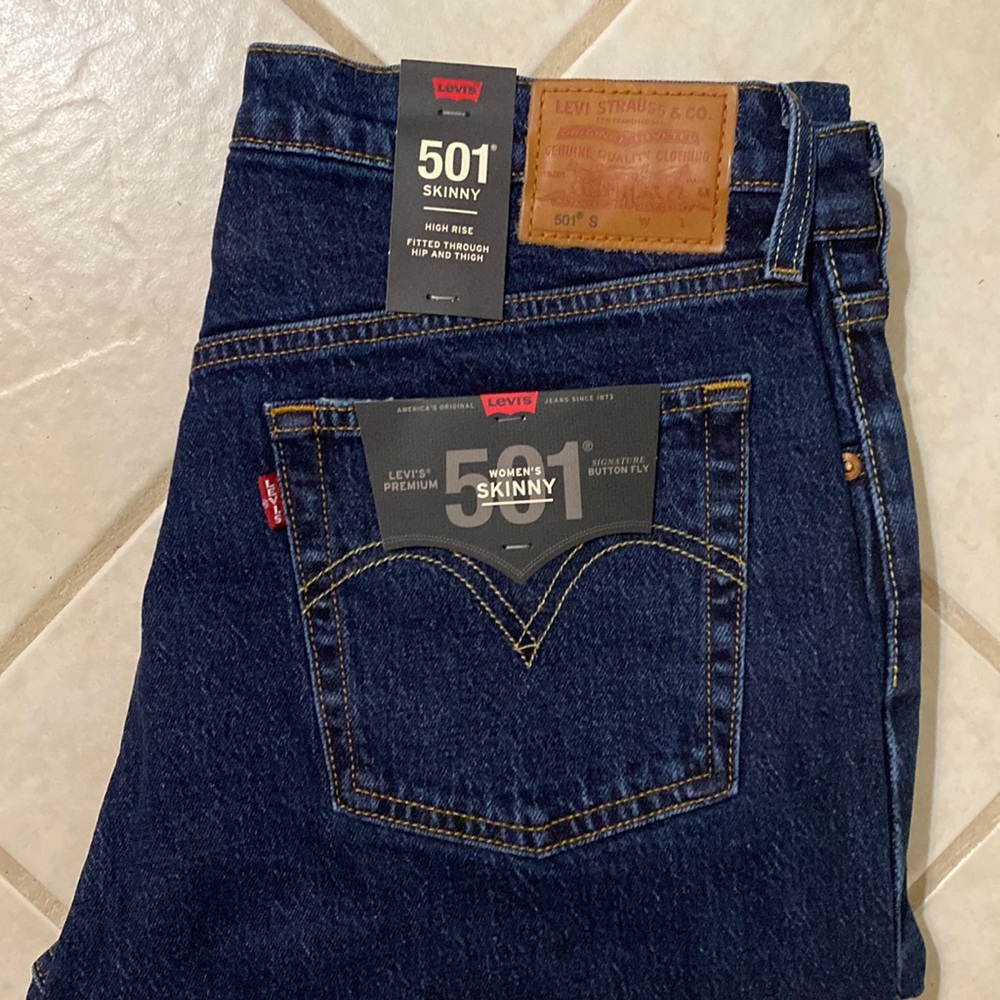 Levi’s 501 womens skinny jeans NWT